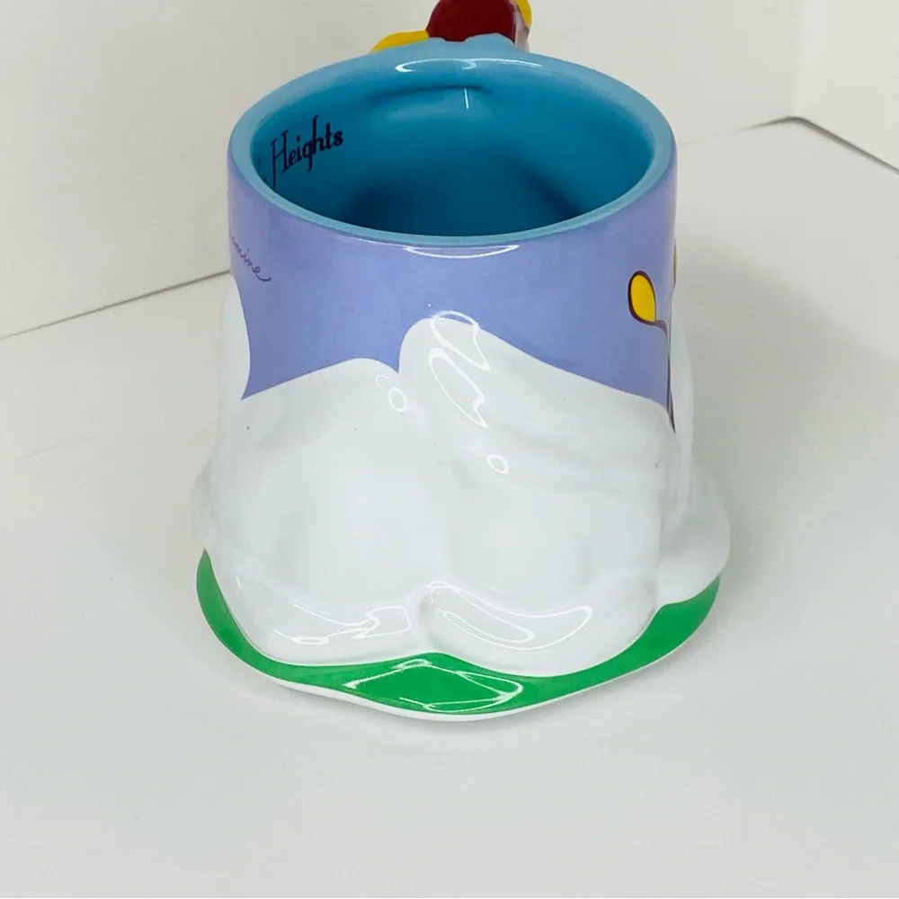 Disney Parks Princess Jasmine Lotus Flower Sculpted Mug Magic Carpet Handle Cup